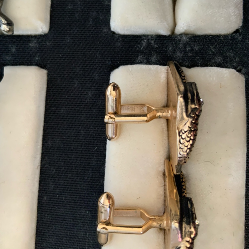 Vintage Swank 1950’s Snake Cuff Links - Picture 3 of 5
